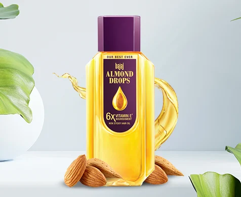 Bajaj Almonds Drops helps to nourish hairs